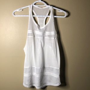 Alo white and mesh tank